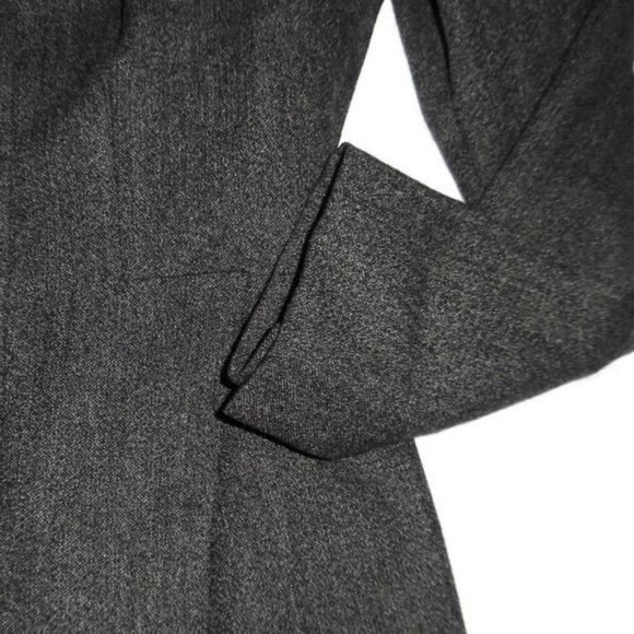 Herve Leger Wool Blazer Jacket Gray Button Up 14 - Picture 2 of 4